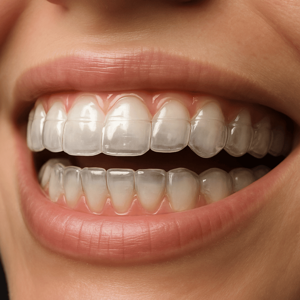Dents avec un traitement invisalign