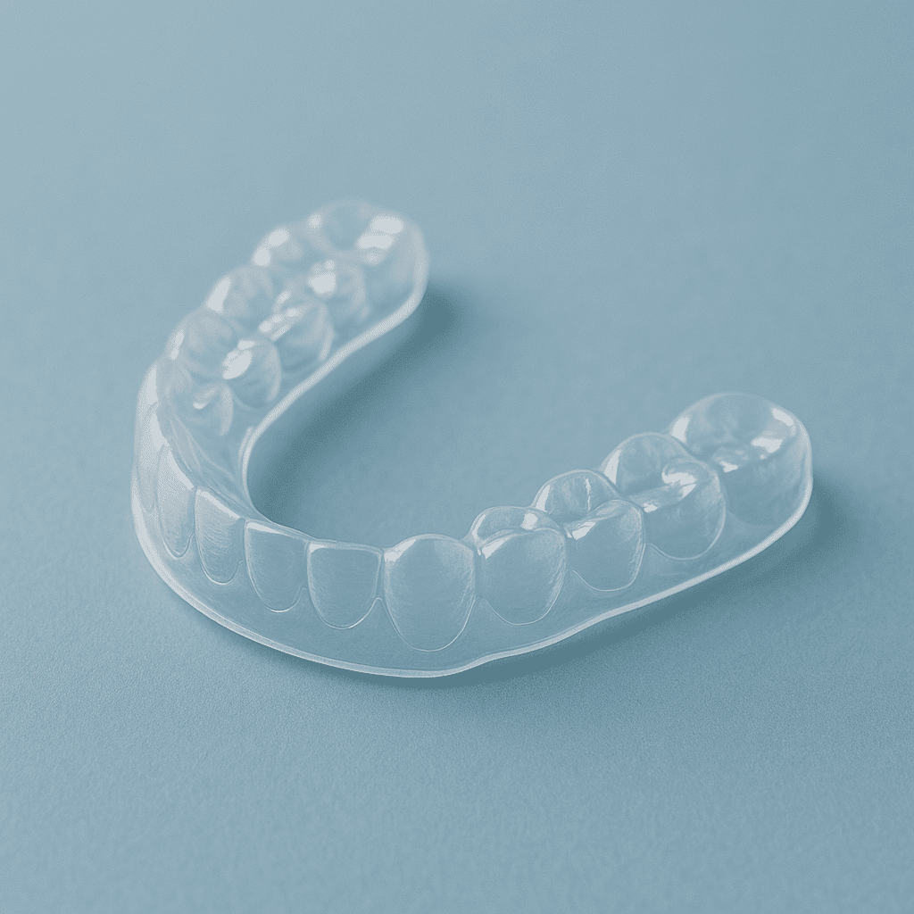 gouttiere de contention neuve realisee par un orthodontiste